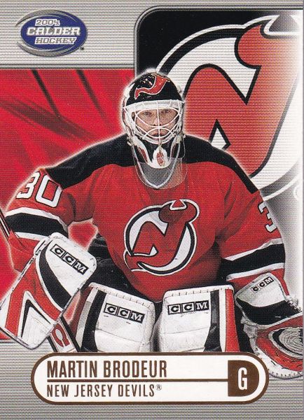 řadová karta MARTIN BRODEUR 03-04 Calder Hockey číslo 62
